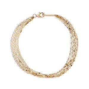 LANA Jewelry Gold Mailibu 14k Yellow 5-chain Strand Bracelet